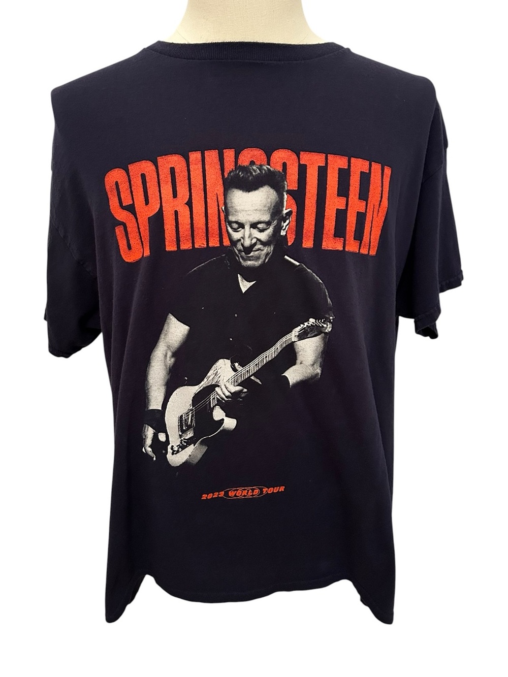 BRUCE SPRINGSTEEN 2023 World Tour T Shirt Navy Men’s XL E Street Band Concert